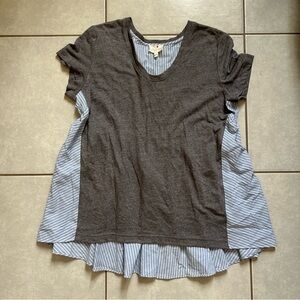 Anthropologie Deletta Callisto Swing Babydoll top